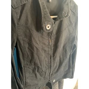 Black Biker Style Jacket